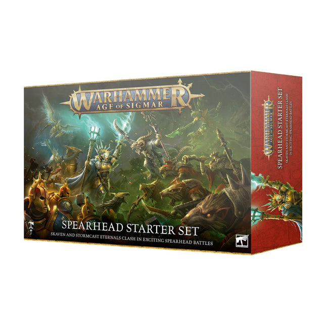 Age of Sigmar Spearhead Premium Starter Set box art, official Games Workshop packaging