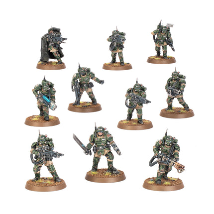 Astra Militarum Kasrkin box art, official Games Workshop packaging