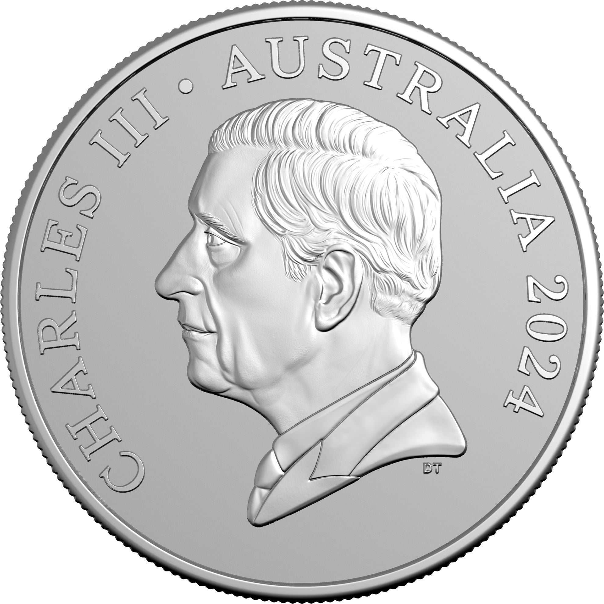 a silver coin with a portrait of a man