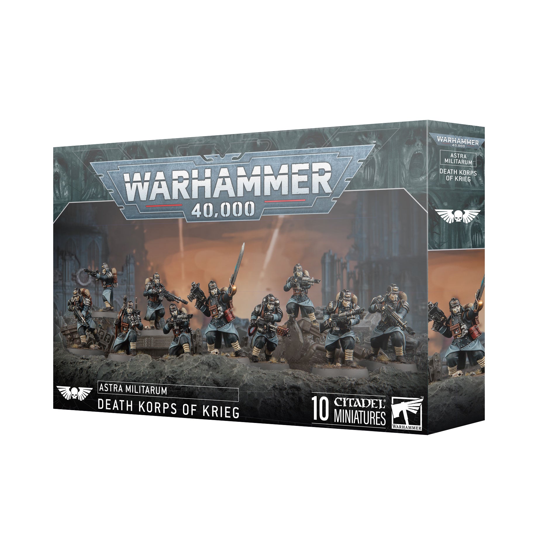 a box of warhammer 40, 000 death knights of kriege