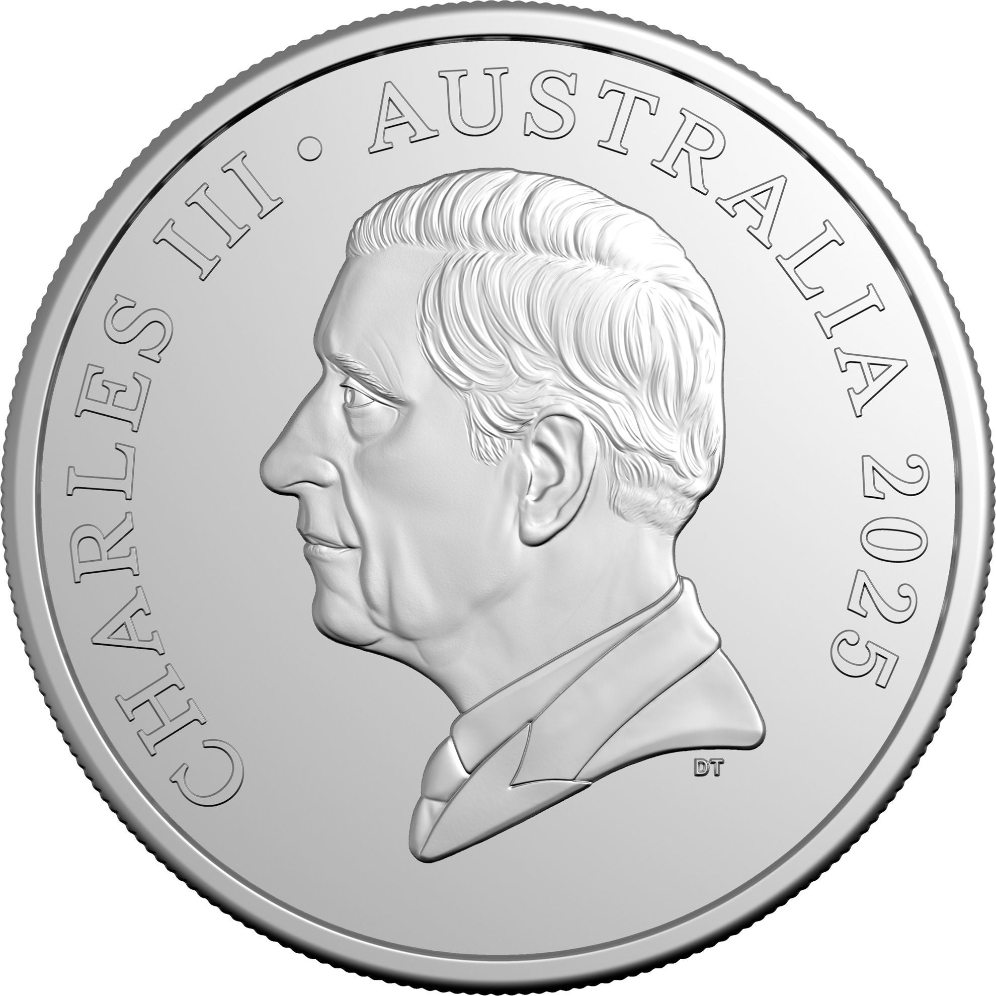 a silver coin with a portrait of a man