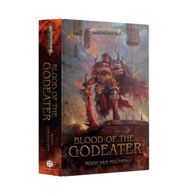 Blood of the Godeater by Noah Van Nguyen hardback box art, official Games Workshop cover