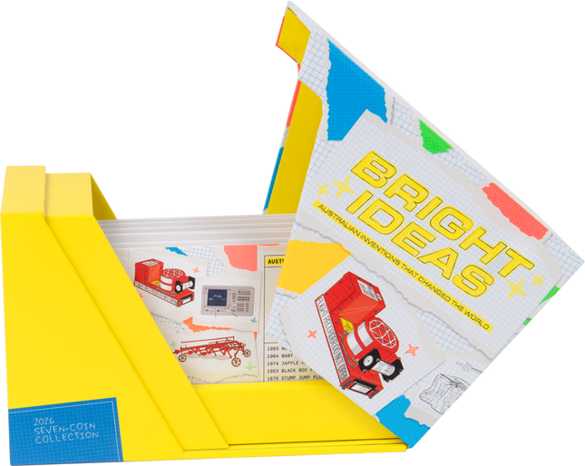 2026 Bright Ideas $1 and $2 Light Bulb privy mark seven-coin collection box, Royal Australian Mint