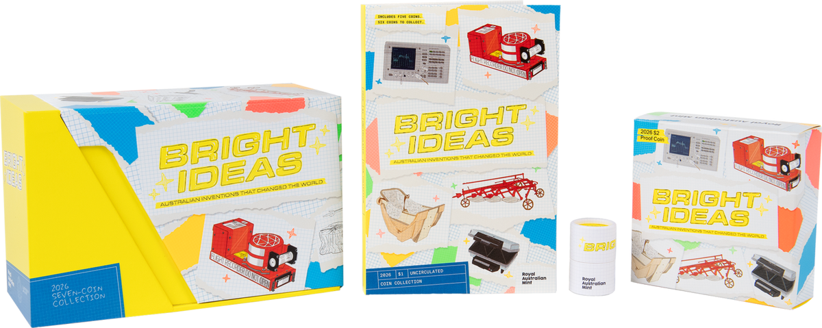 Royal Australian Mint 2026 Bright Ideas coin range
