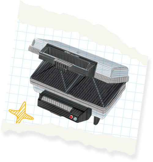 Jaffle maker illustration