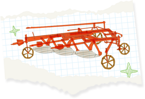 Stump jump plough illustration