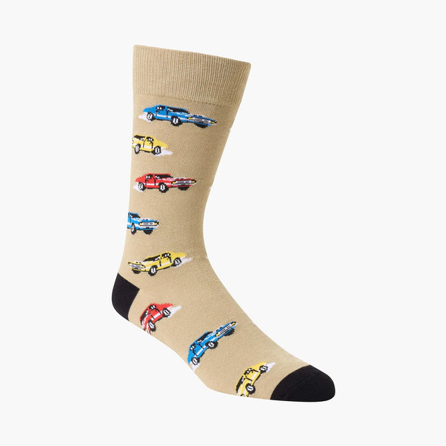 Bamboozld Burnout muscle car bamboo sock side view