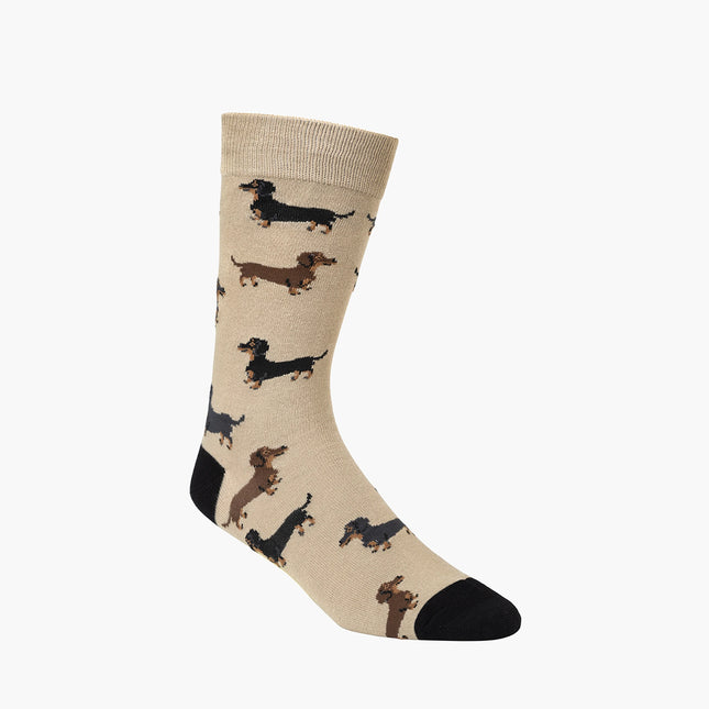 Bamboozld Dash Pups dachshund bamboo sock side view