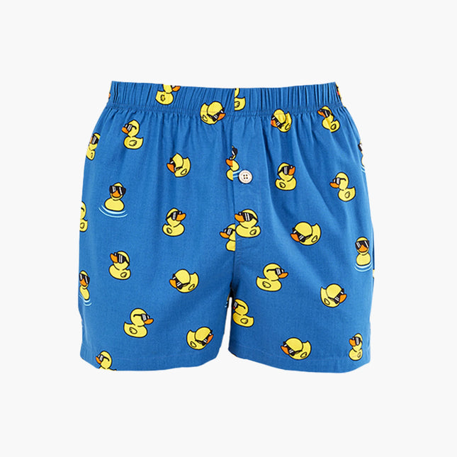 Bamboozld mens Duck Thugs bamboo boxer shorts, front