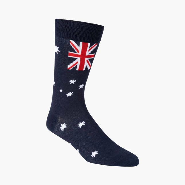 Bamboozld Go Aussie flag bamboo sock side view