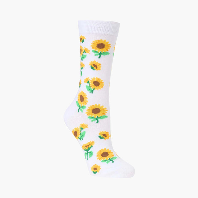 Bamboozld Sunflowers bamboo sock side view