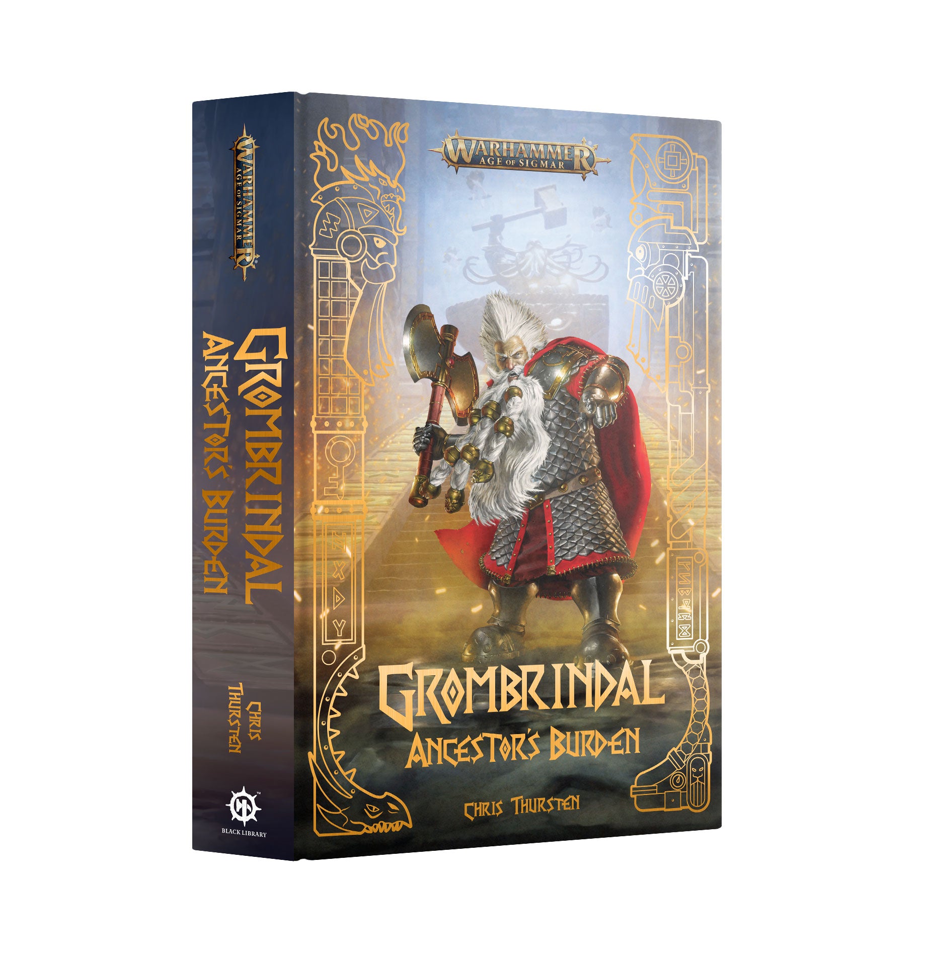 a book with a picture of a knight holding a sword