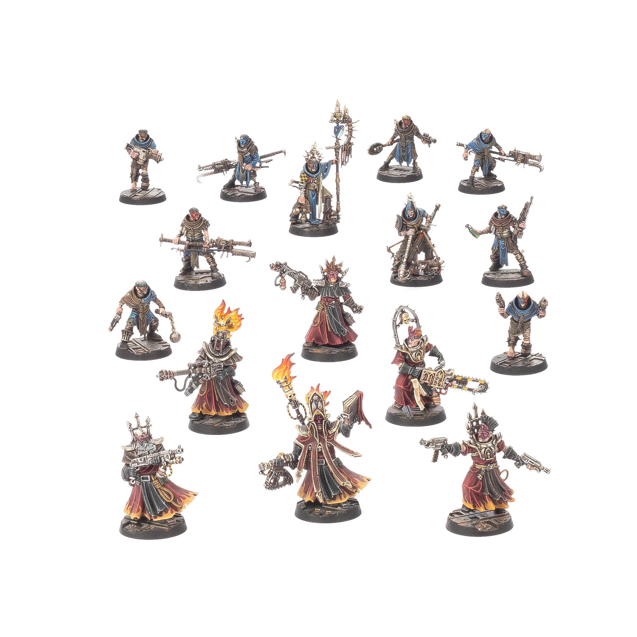 Cawdor Underhive Crew miniatures, full gang, unpainted