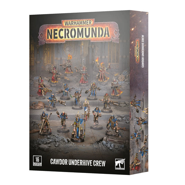 Necromunda Cawdor Underhive Crew box art, official Games Workshop packaging