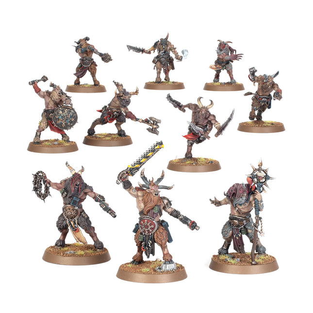 Chaos Space Marines Fellgor Beastmen box art, official Games Workshop packaging