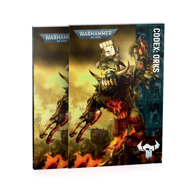 Codex: Orks 11th Edition front cover and spine