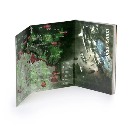 Codex: Orks 11th Edition gatefold map of Ork territory