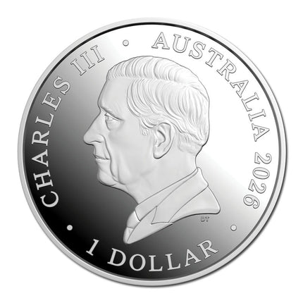 2026 Heart and Soul of Australia $1 Silver Proof coin, presentation case