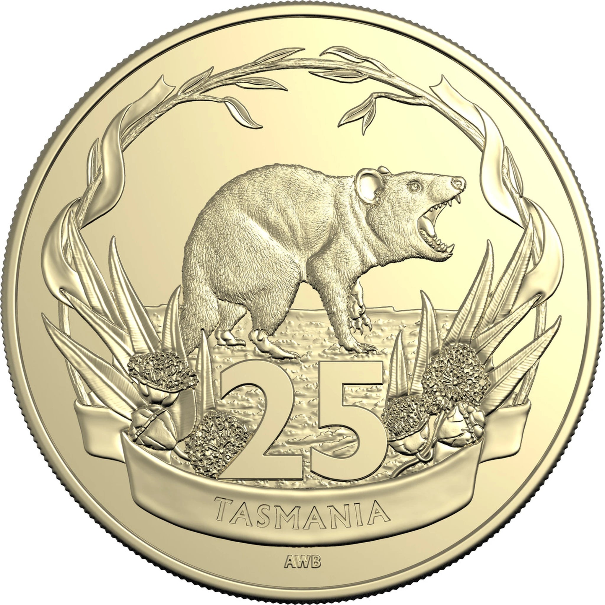 125 Years of Federation Tasmania 25 cent coin reverse