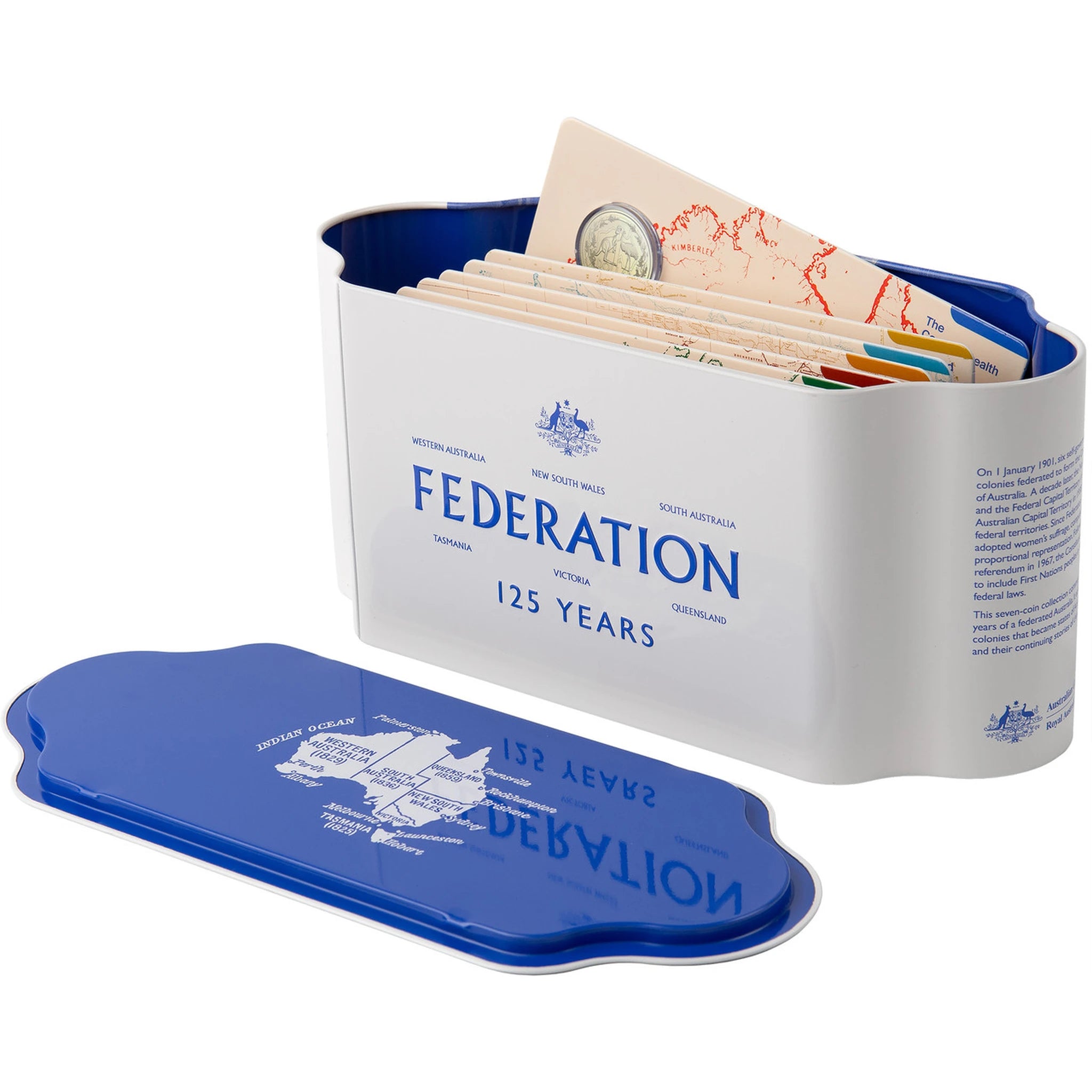 125 Years of Federation seven-coin uncirculated collection presentation tin