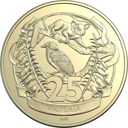 125 Years of Federation Victoria 25 cent coin reverse