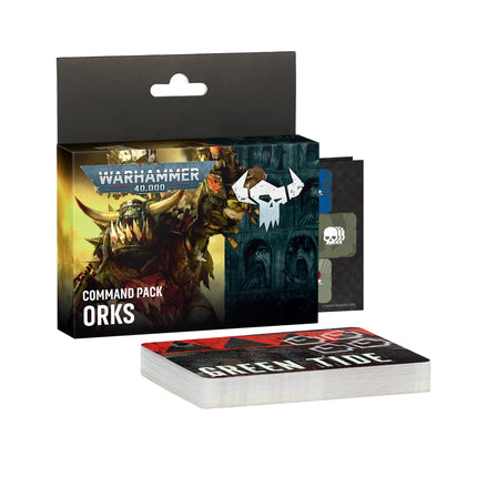 Orks Command Pack cards and tokens laid out