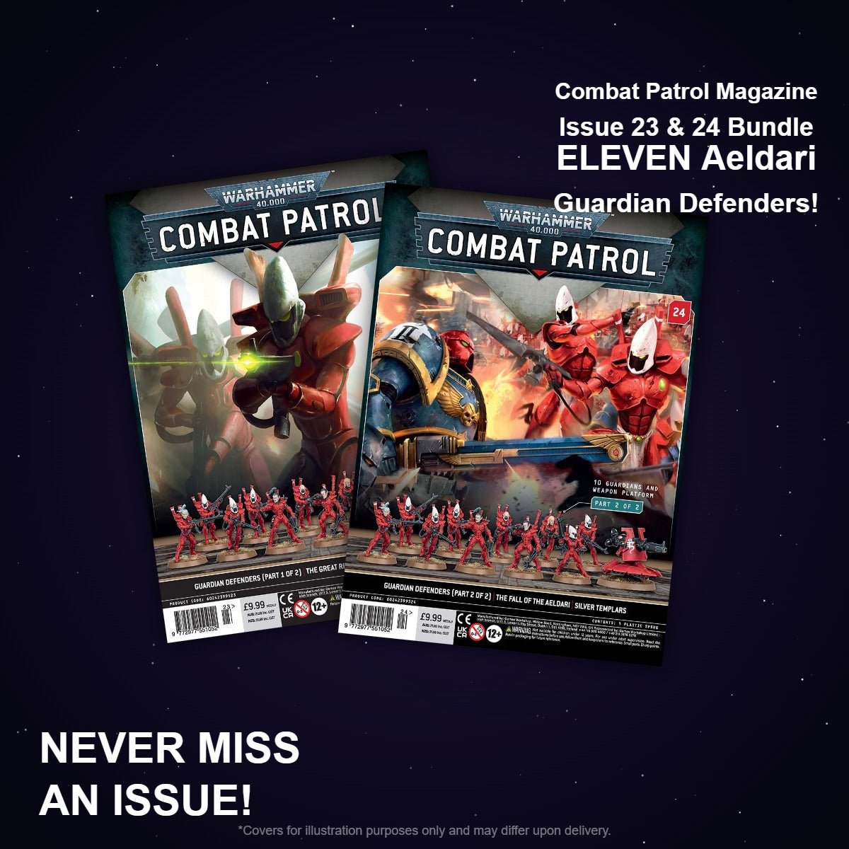 Combat Patrol Magazine Issue 23 & 24 Bundle - ELEVEN Aeldari Guardian Defenders