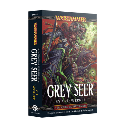 a book cover for grey seer by c j swerker
