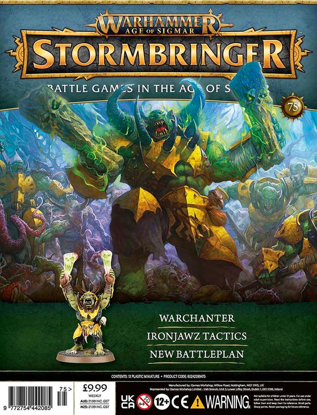 a warhammerer board game with an image of a giant creature
