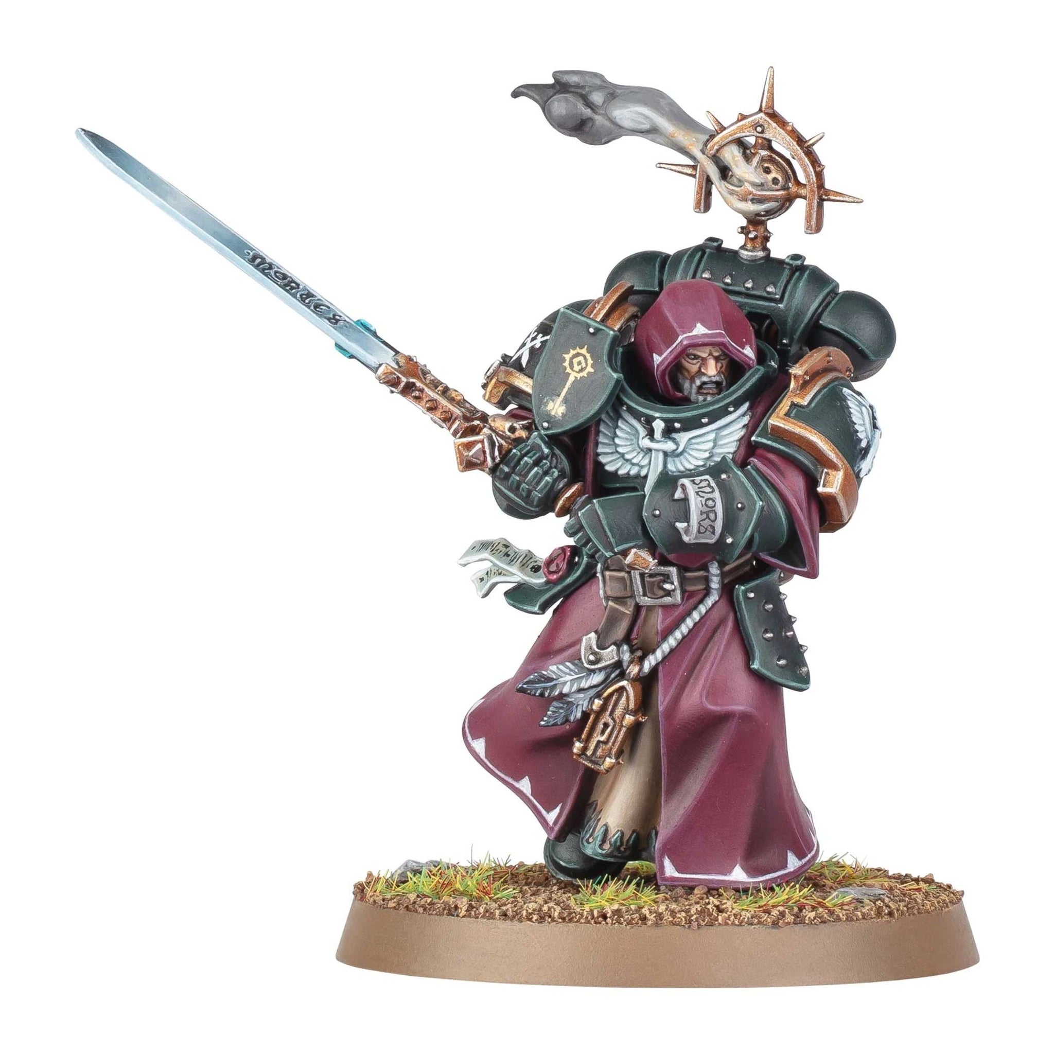 Dark Angels Inner Circle Companion miniature detail, unpainted