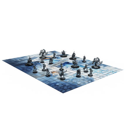 a game of chess is shown on a green background