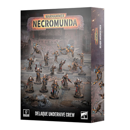 Necromunda Delaque Underhive Crew box art, official Games Workshop packaging