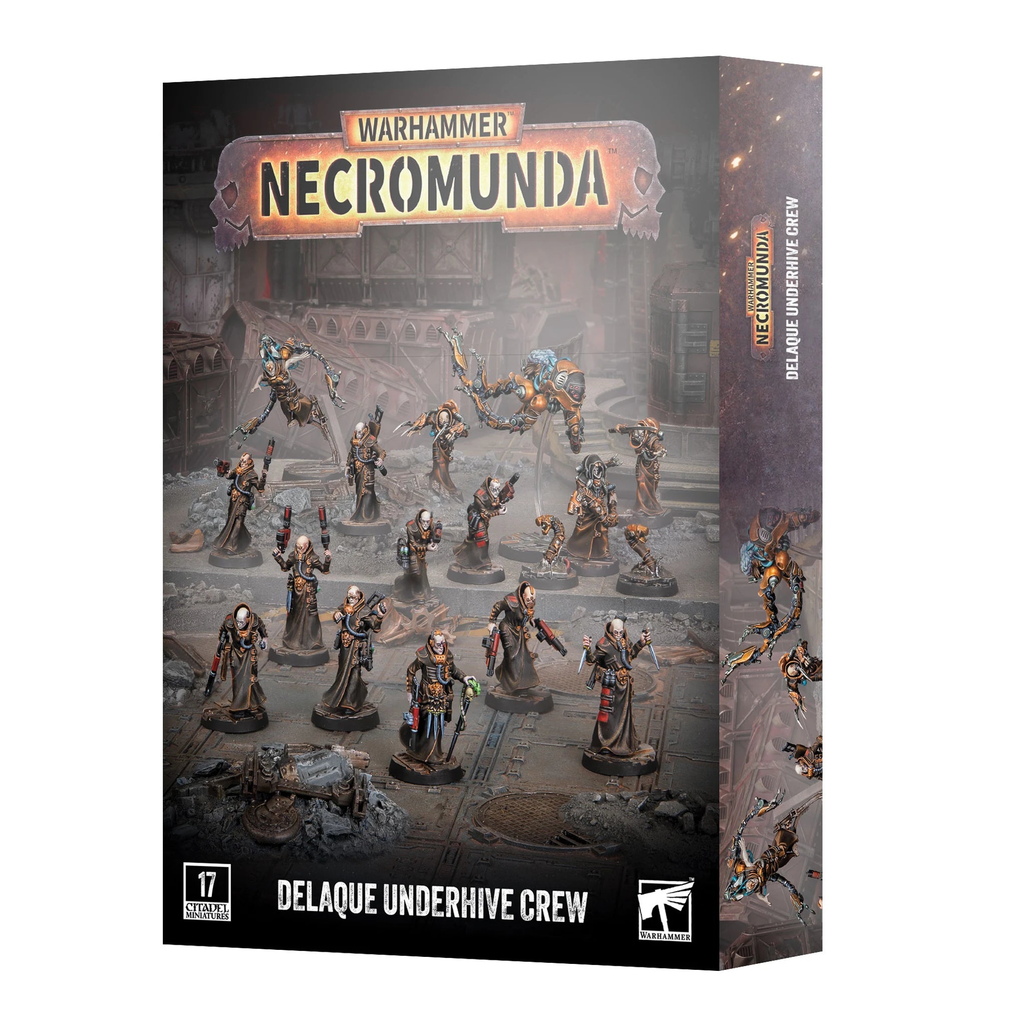 Necromunda Delaque Underhive Crew box art, official Games Workshop packaging