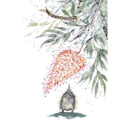 Echidna Love Greeting Card - Patchworkdog Designs