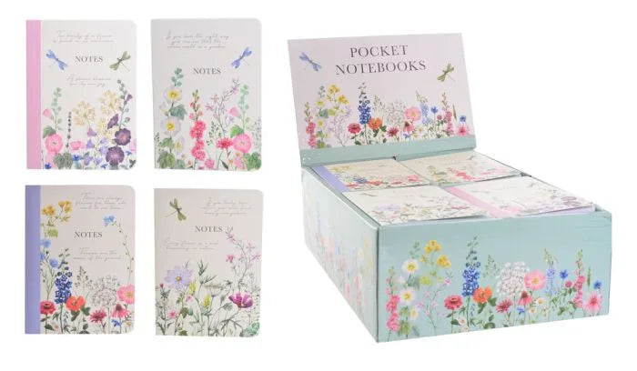 a set of four cards with flowers on them