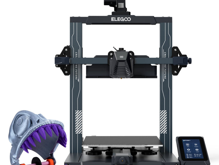 ELEGOO Neptune 4 3D printer with sample prints