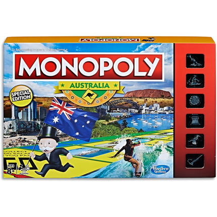 a board game with a picture of a man on a surfboard