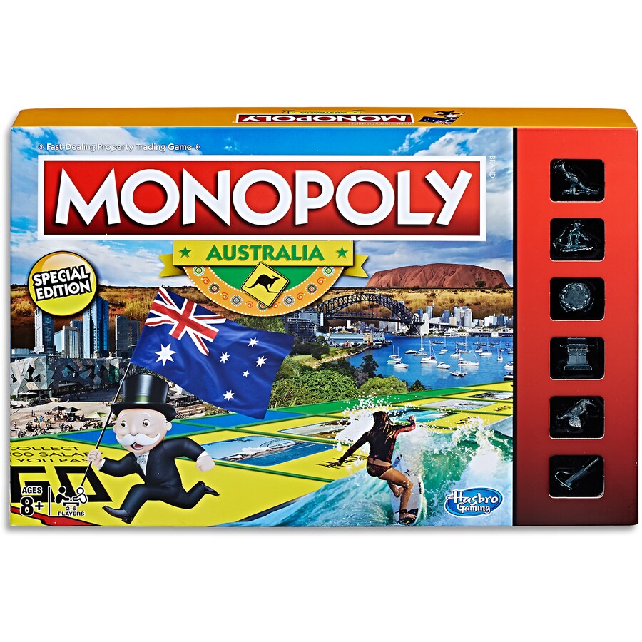 a board game with a picture of a man on a surfboard
