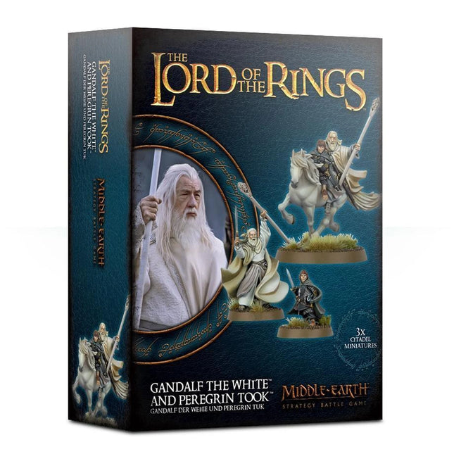 Lord of the Rings Gandalf the White and Peregrin Took box art