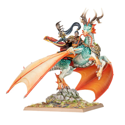 Grand Cathay Shugengan Lord on Great Spirit Longma miniature