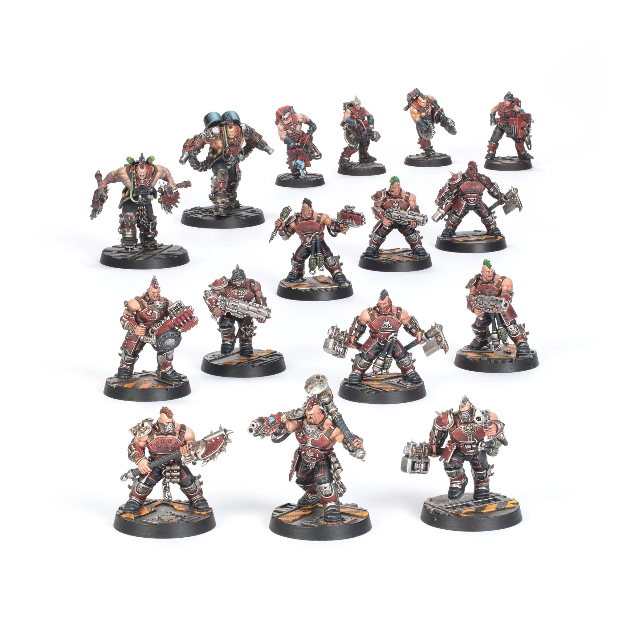 Goliath Underhive Crew miniatures, full gang, unpainted