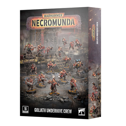 Necromunda Goliath Underhive Crew box art, official Games Workshop packaging