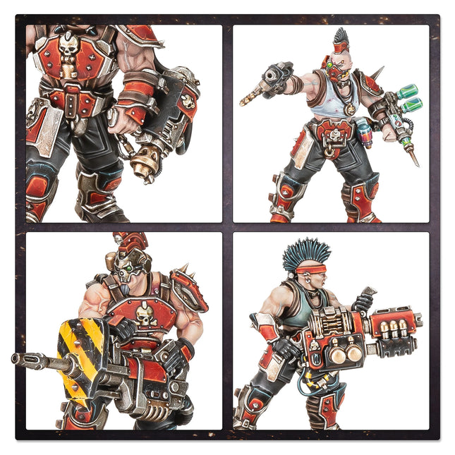 Necromunda Goliath Forge Smelters miniatures, unpainted