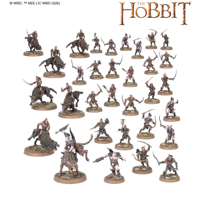 Dol Guldur Battlehost full box contents, official Games Workshop studio image