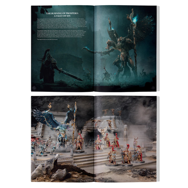 Inside pages of Journal Tactica Prospero Burns The Judgement of Valdor