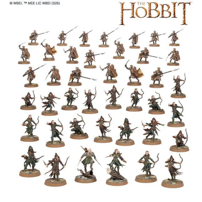 Mirkwood Battlehost full box contents, official Games Workshop studio image