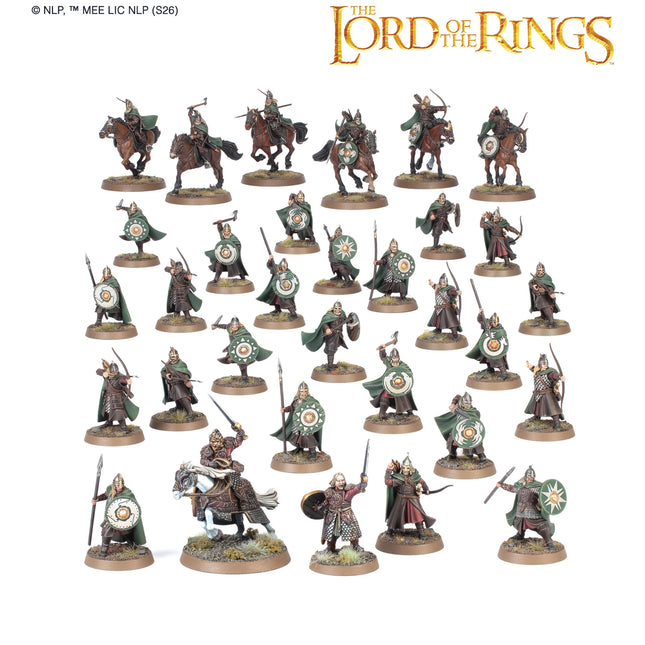 Rohan Battlehost full box contents, official Games Workshop studio image