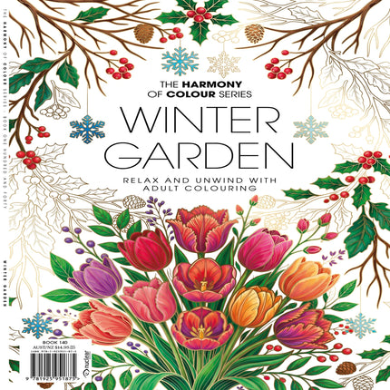 Harmony of Colour Issue 140 Winter Garden colouring book cover