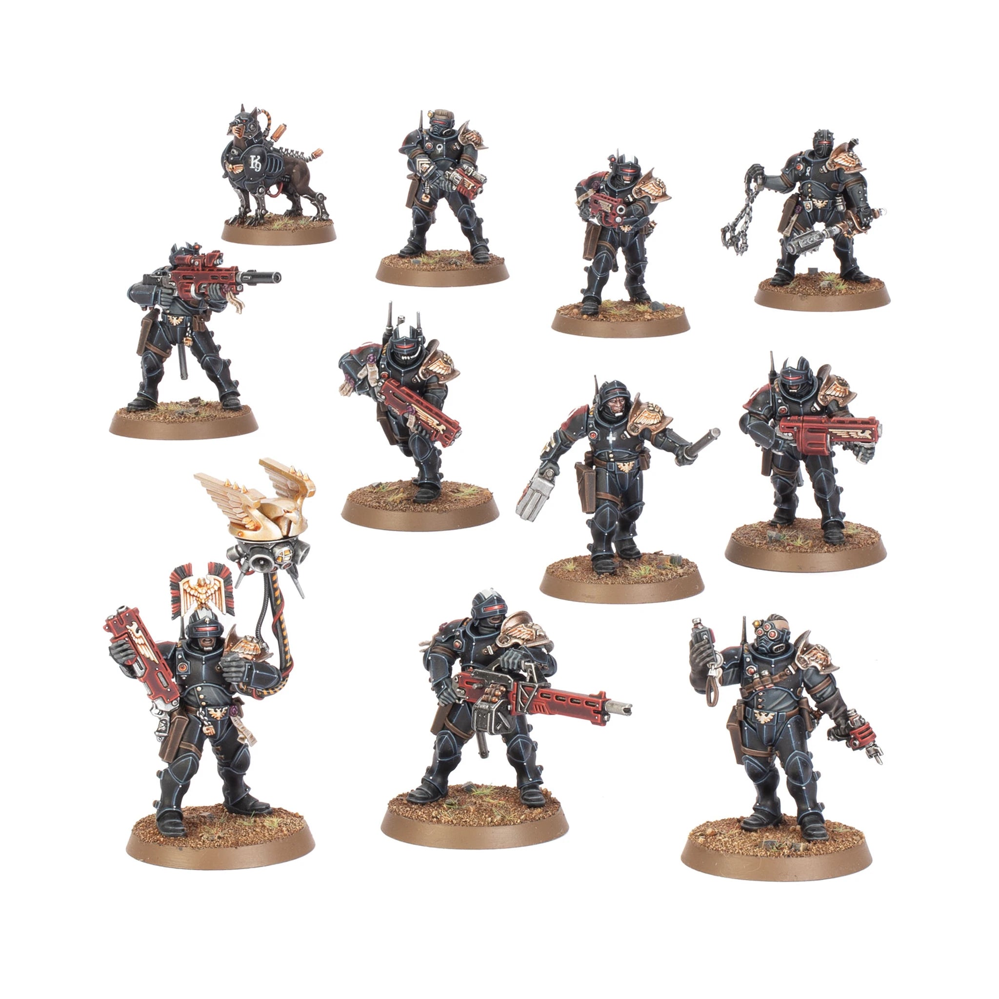 Imperial Agents Exaction Squad box art, official Games Workshop packaging