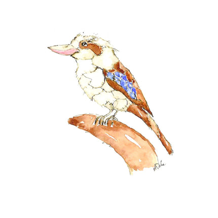 Kookaburra Greeting Card - Patchworkdog Designs